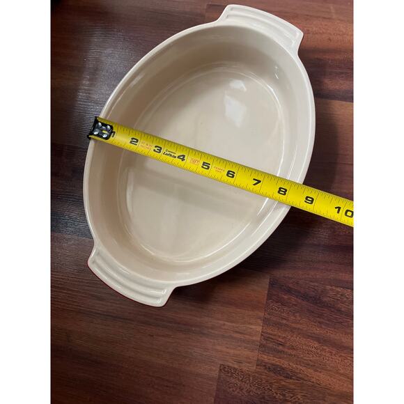 Le Creuset stoneware oval baking dish Cerise (Cherry Red) - Picture 6 of 6